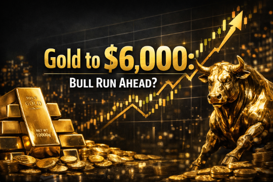 سيتجاوز الذهب 6,000 دولار قبل نهاية العام